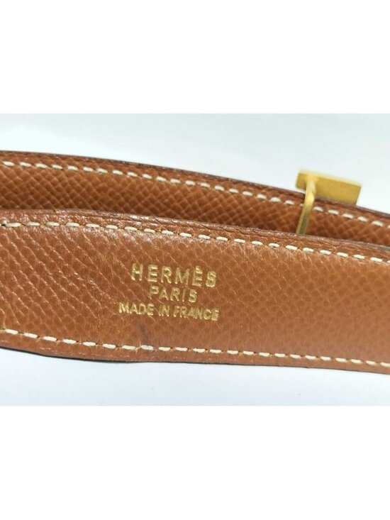 Hermes Belt Mini Constance Black Gold Leather Hhardware main image 7